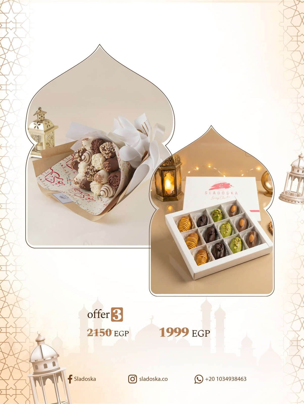 IMG_8819.JPG Kareem Bouquet + Chocolate Dates β Box of 12 - Image 1